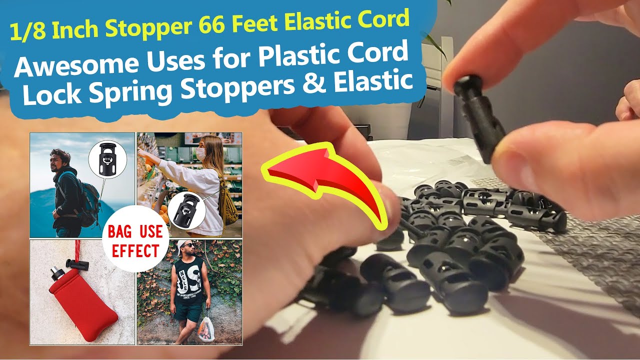 Tips & Uses for Cord Lock Stoppers & Elastic Bungee Cords for Drawstrings Shoelaces, Clothing, Bags