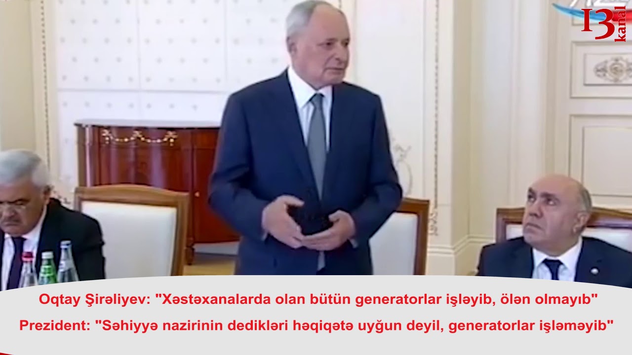 Səhiyyə naziri müşavirədə prezidentə yalan deməyə necə cəhd etdi və hansı cavabı aldı: 