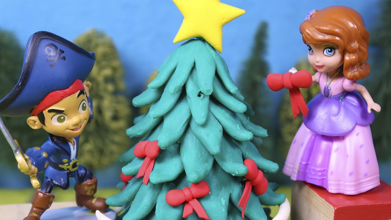 👑 PRINCESA SOFIA 👑 Jake el pirata y La Princesa Sof&iacute;a montan el &aacute;rbol de Navidad