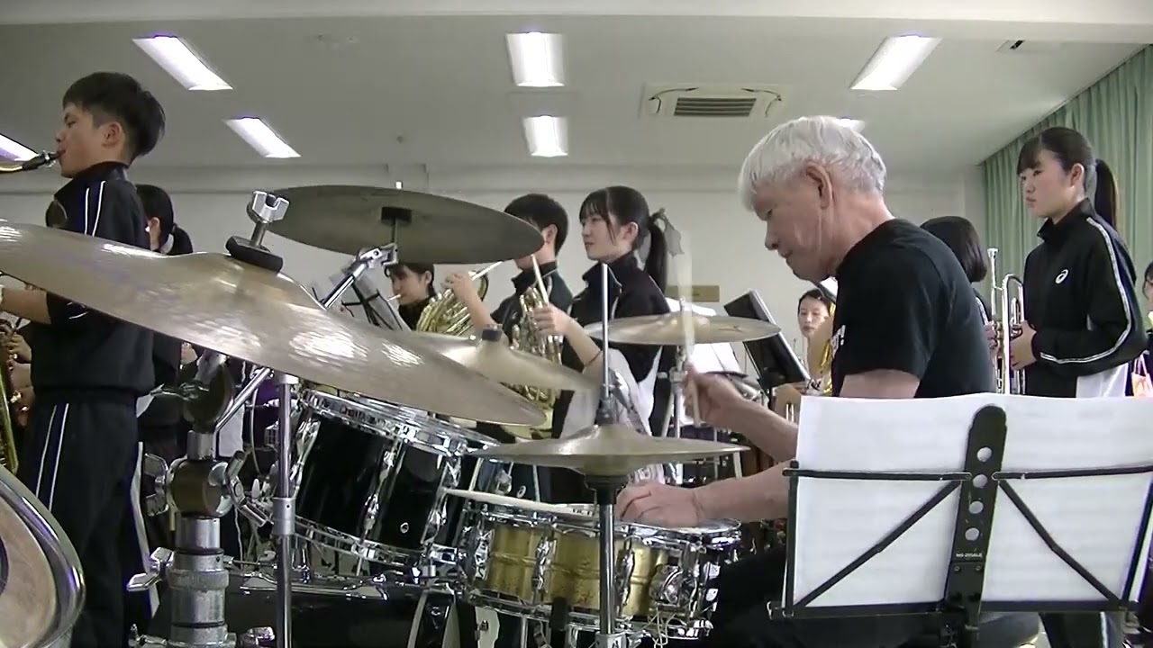 キャラバンの到着♫京都橘高校吹奏楽部リハーサル♫