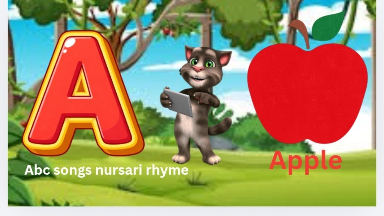 A For Apple 🍏🍎 B For Ball ⚽🏀 Alfabete learning kids video 