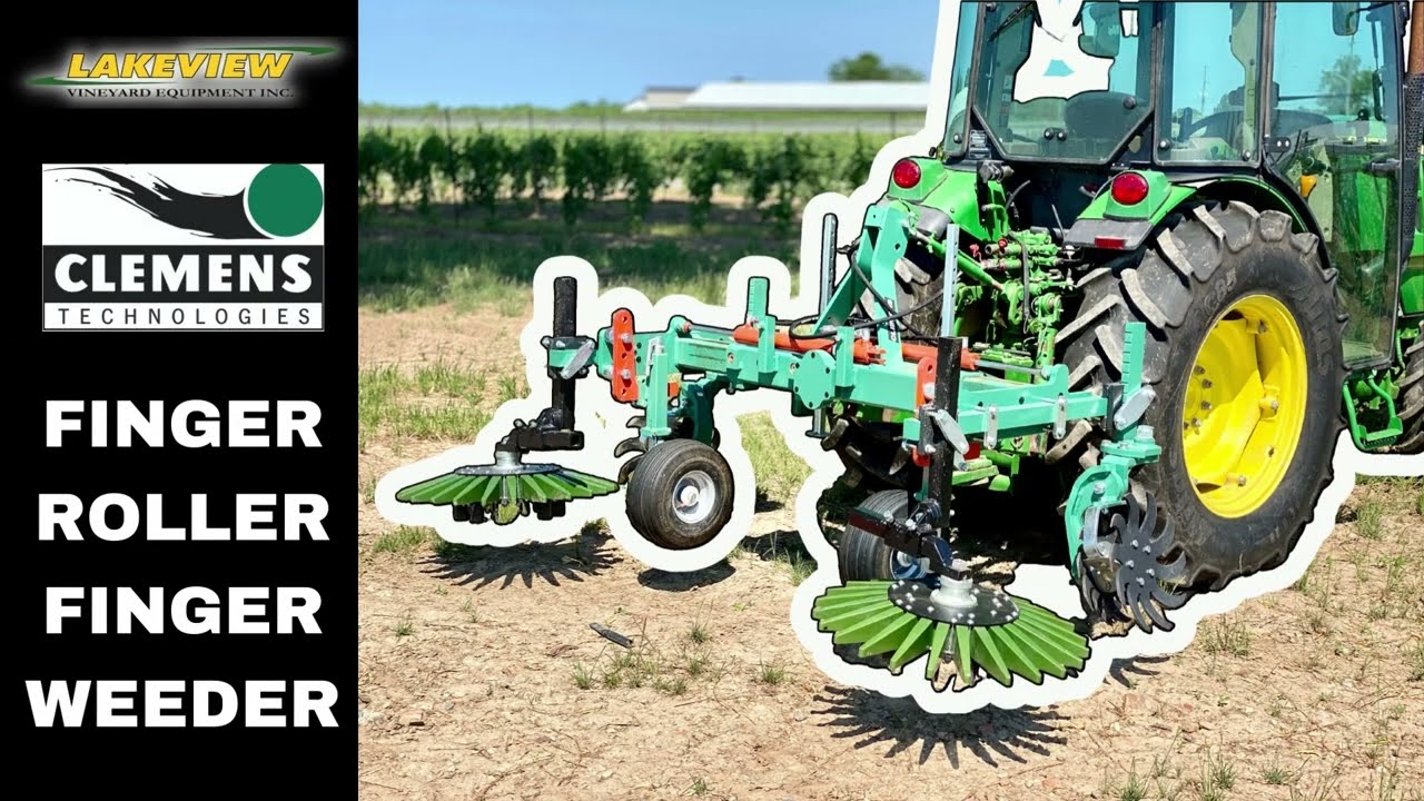 Mechanical Weed Control - Clemens Finger Roller/Finger Weeder in Vineyards