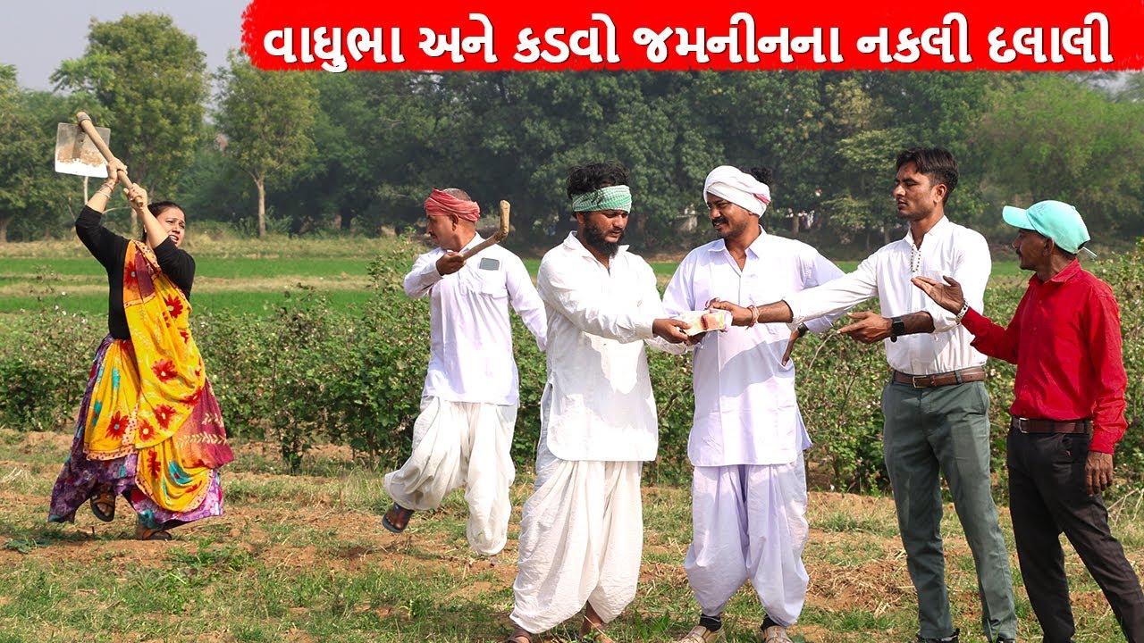 વાઘુભા અને કડવો જમનીનના નકલી દલાલી || VAGHUBHA ANE KADVO JAMIN NA NAKALI DALALI || COMEDY VIDEO