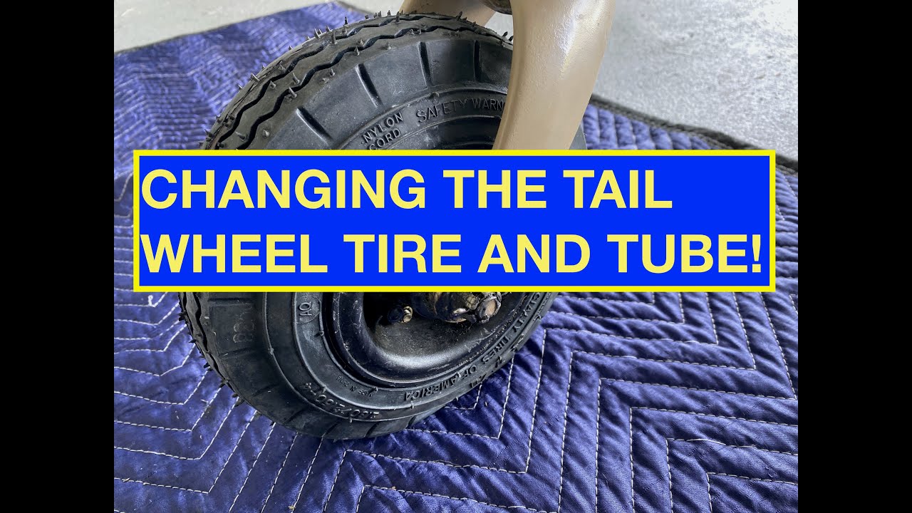 4K Changing the Tail Wheel Tire and Tube - Aviat Husky