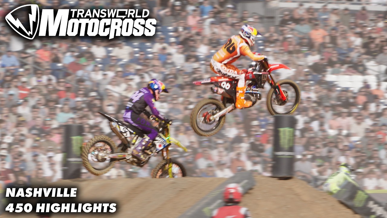 Хаотичный главный заезд класса 450 | Обзор событий на трассе Nashville Supercross
