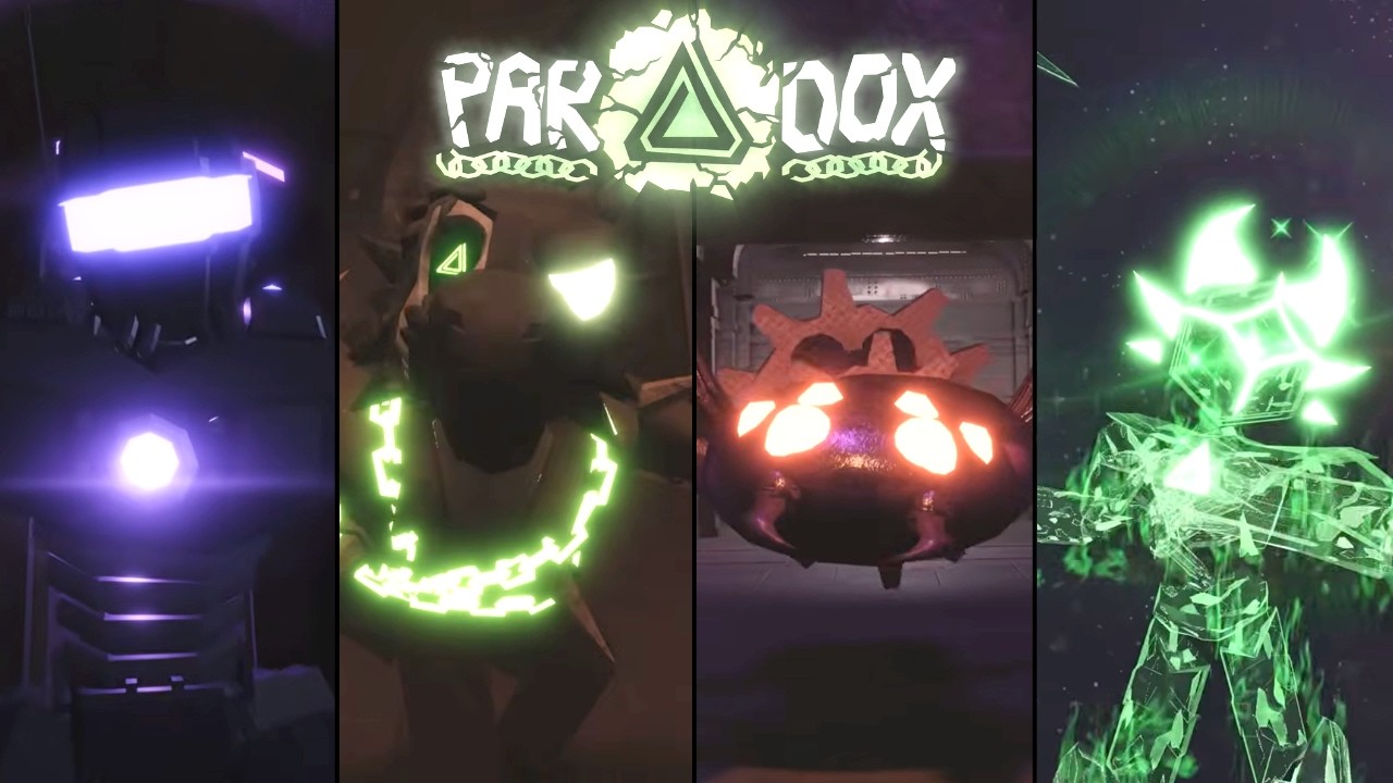 All Bosses & Cutscenes + Endings - Roblox DOORS PARADOX
