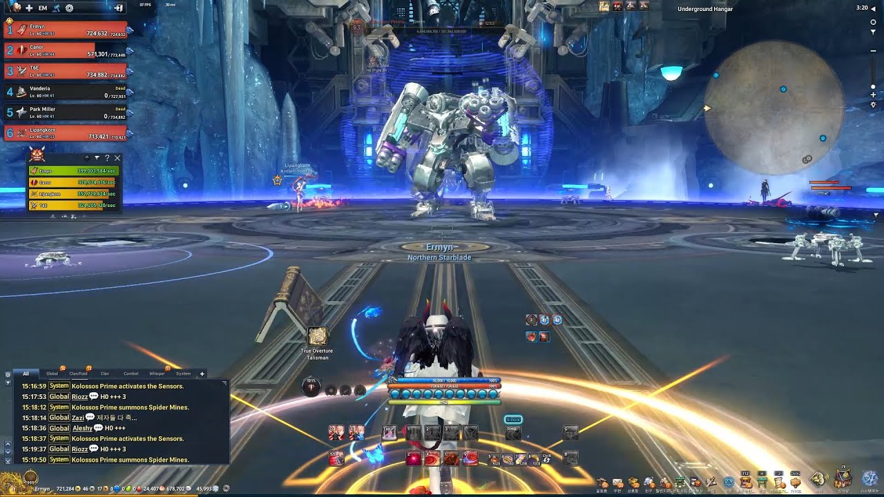 Blade and Soul SE | Hangar 0 | Challenge Mode | 4 Man | WL Tank + Cluster