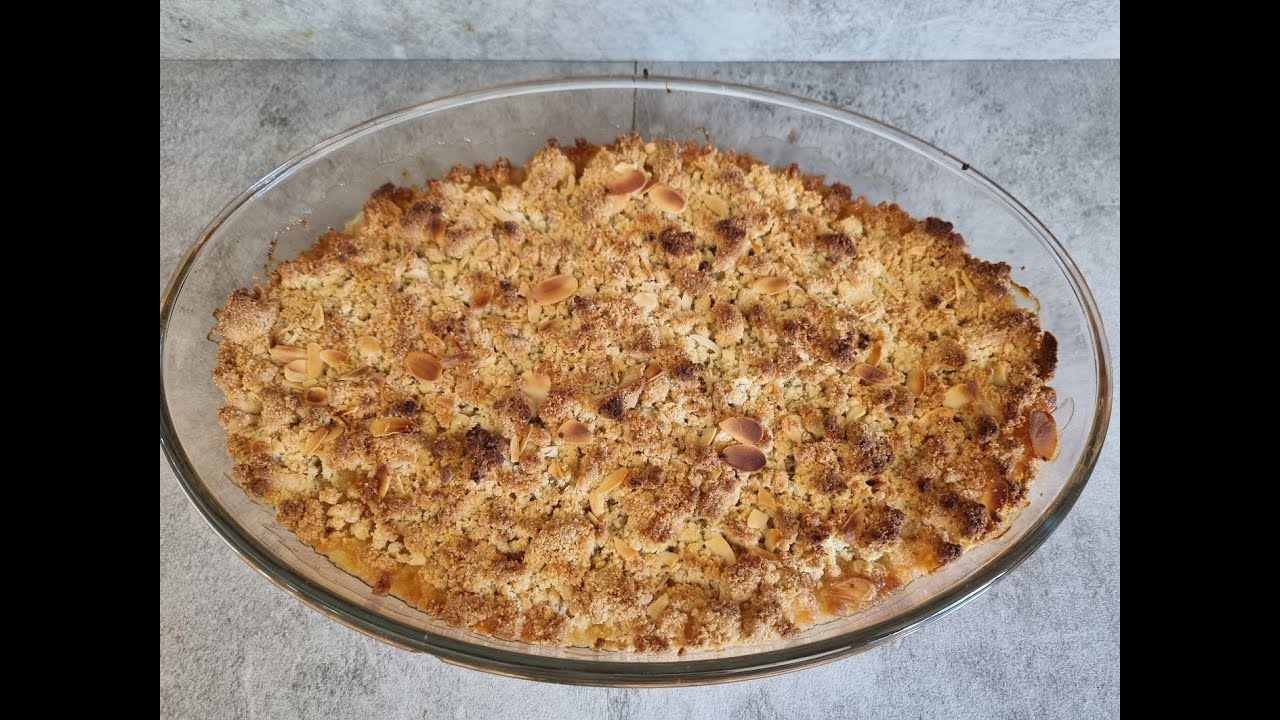 Crumble aux abricots et amandes