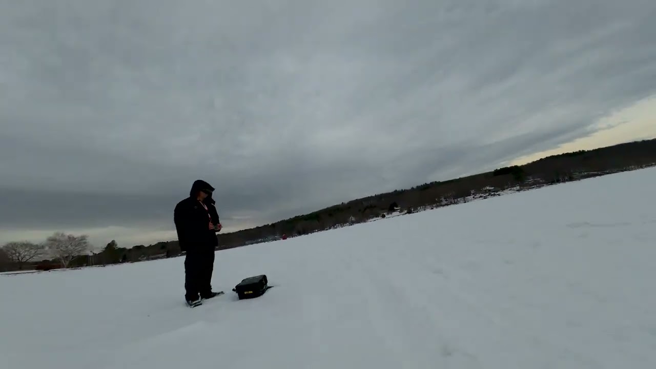 #dji Avata 2 on a frozen lake