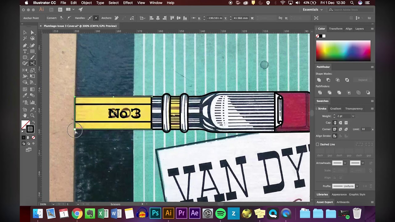 Designing the Cover of Plumbago Magazine - Timelapse -  ✎W&G✎