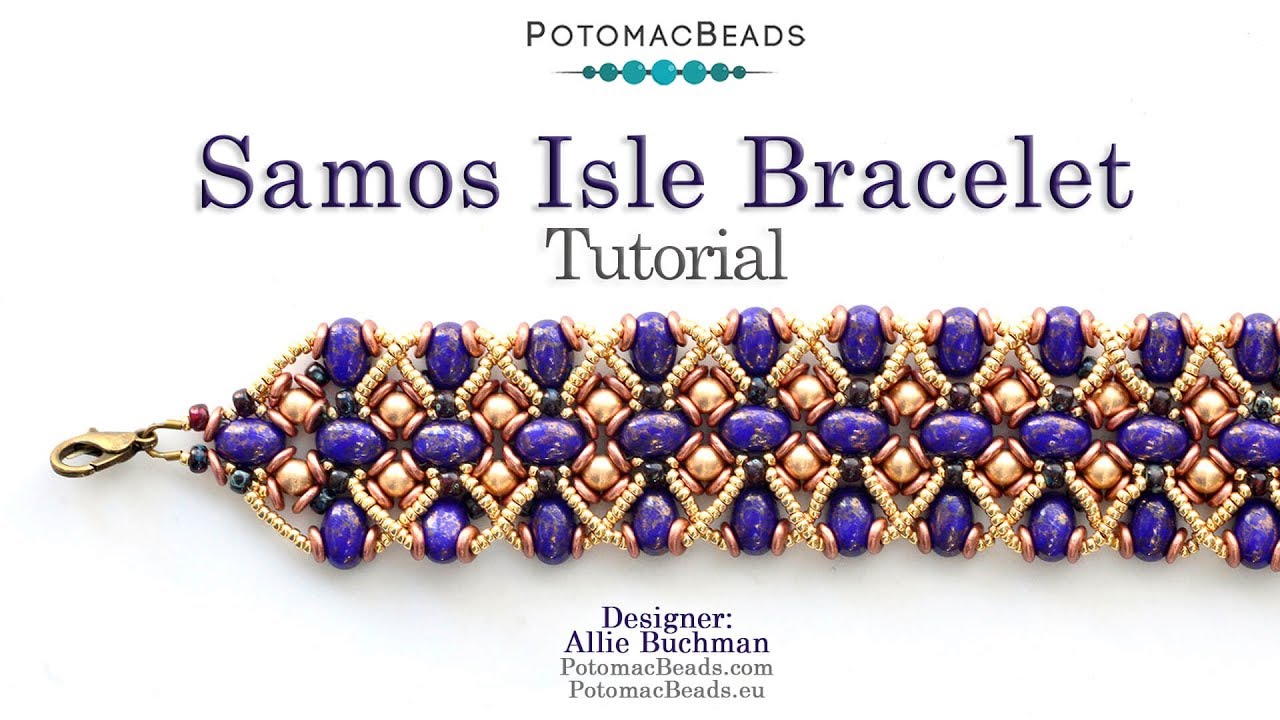 Samos Isle Bracelet - DIY Jewelry Making Tutorial by PotomacBeads