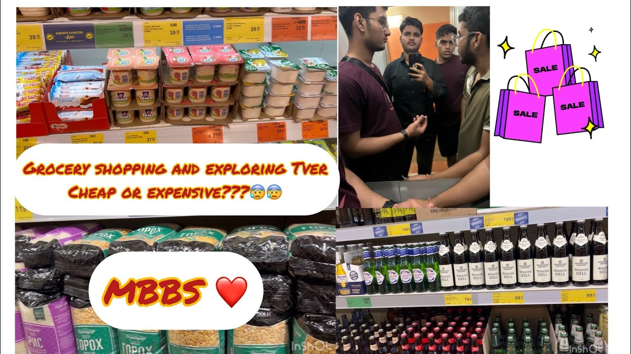 Grocery shopping and exploring Tver city of  Russia 🇷🇺 cheap or expensive?😰😰
