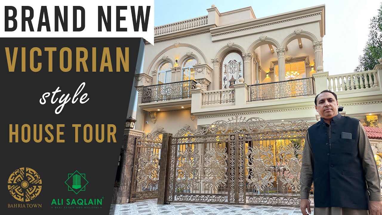 Brand new Corner Side Victorian Style 10 Marla House Tour in Sector C Bahria Town Lahore