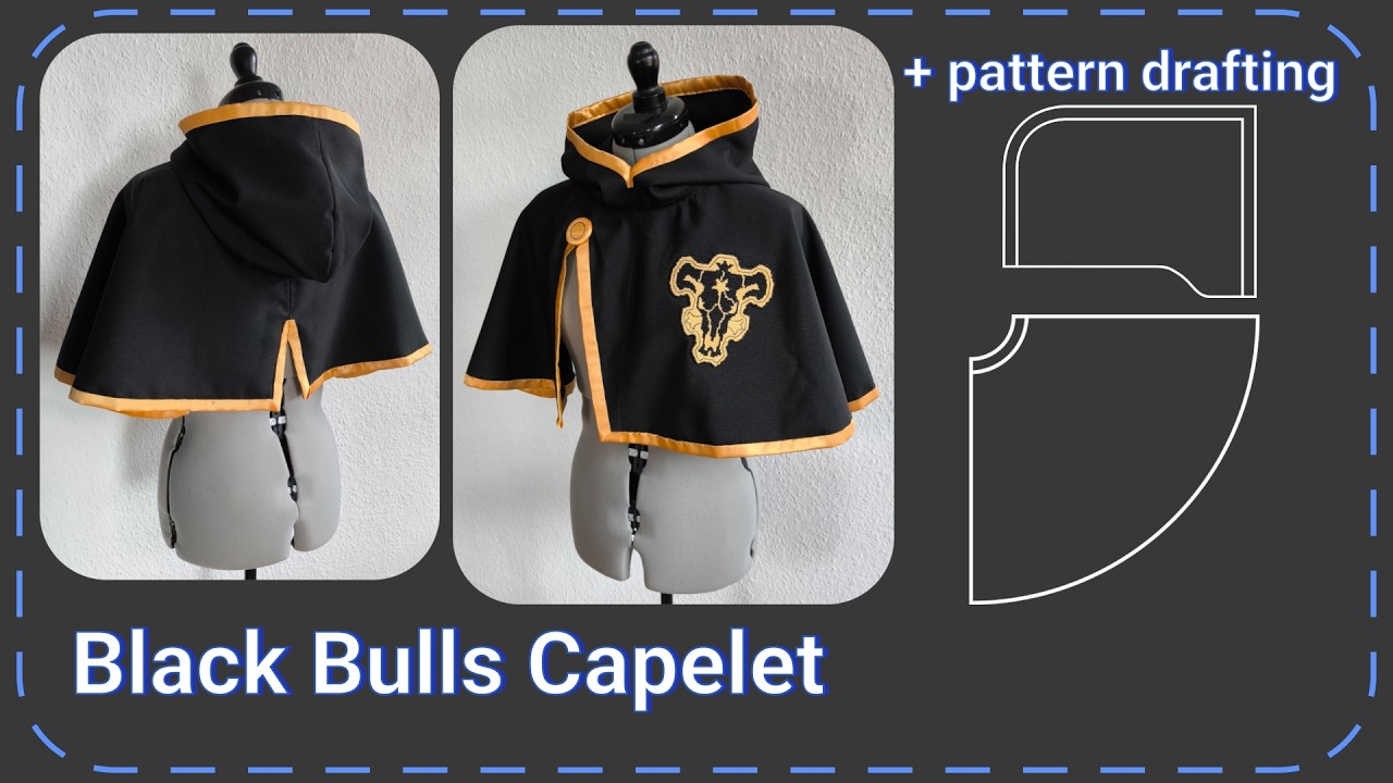 Black Bulls Cape - Black Clover Cosplay Sewing Tutorial - DIY