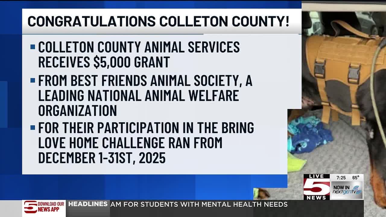 VIDEO: Colleton County Animal Services receives $5K grant for lifesaving success