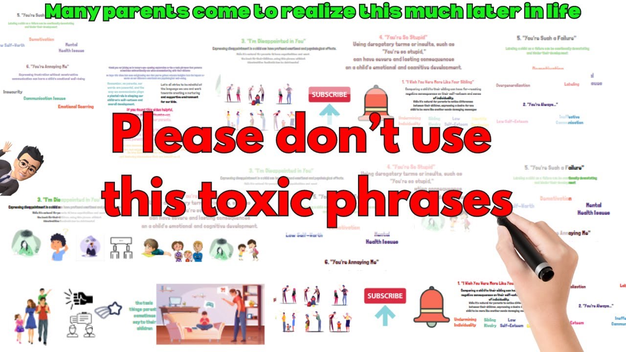 6 toxic hurtful things parents say to their children | toxic family members