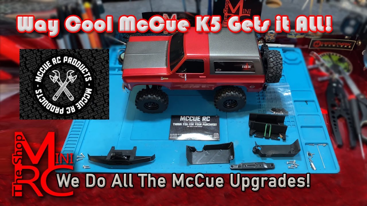 McCue RC upgrade parts for the FCX24 K5 Blazer! We trick out our Way Cool McCue Mod from FairRC!
