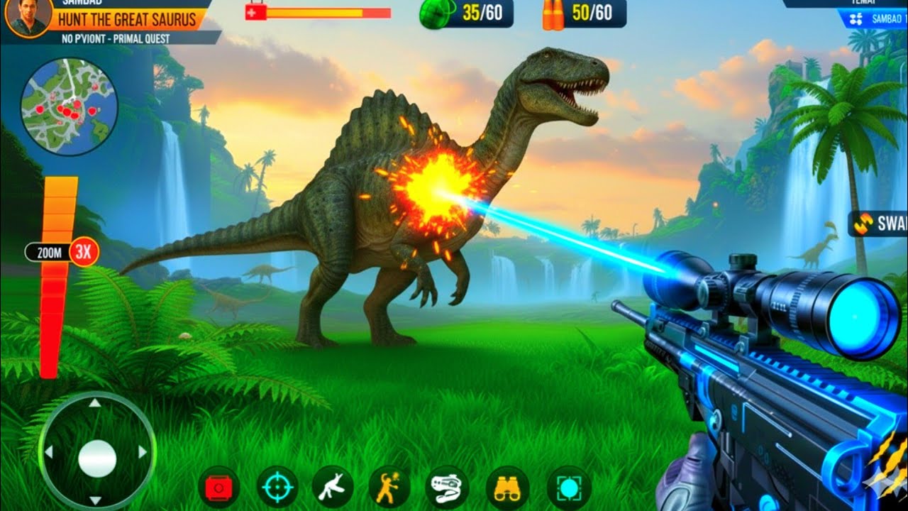 Wild Animal Hunter 3D: Epic Dinosaur Hunting Adventure 🦖🥸|New 2026 Update Gameplay #67