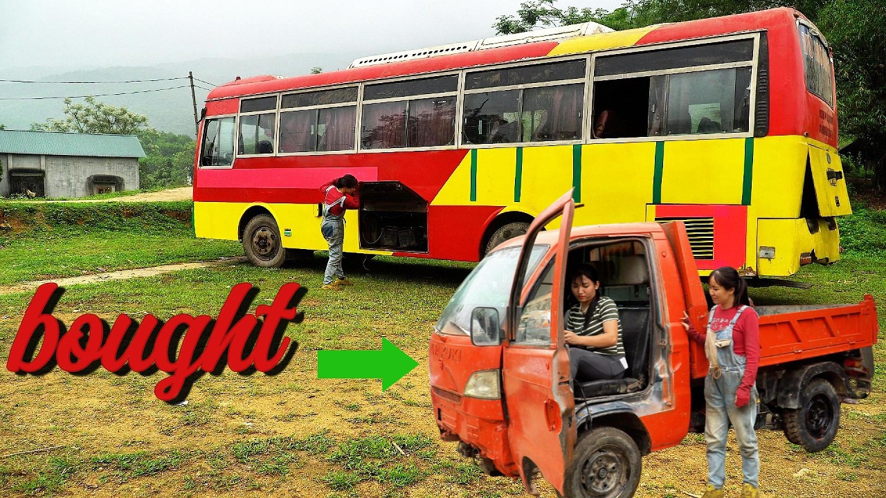 Explore the largest junkyard and buy two damaged 700kg used trucks within 24 hours.