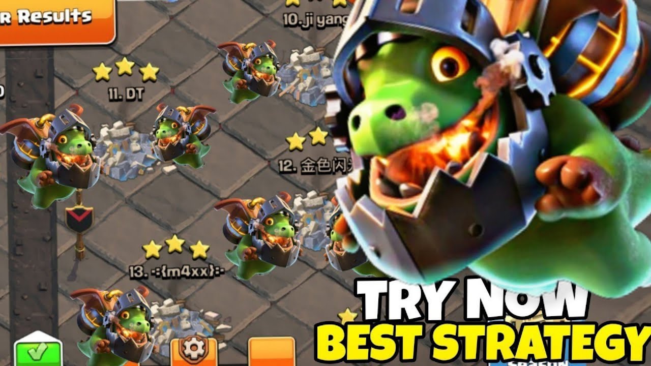 Dominate With Insane Chinese 3 Star Machina Army | Th18 Inferno Dragon Attack Strategy