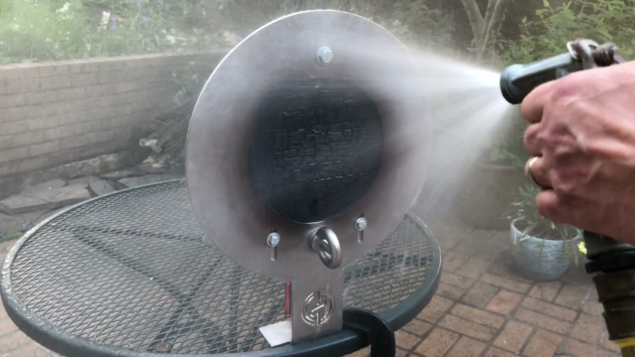 Charring the Barrel Head - custom shield
