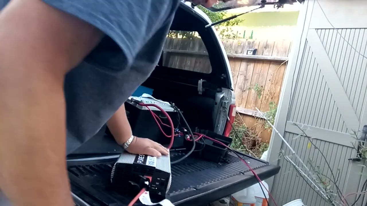 600 watt Commercial Chef microwave on a 1000 watt inverter
