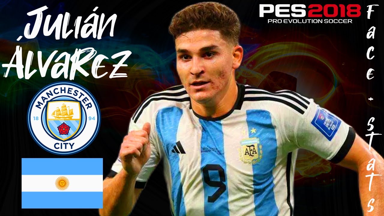 COMO CREAR A JULIÁN ÁLVAREZ EN PES 2018 | FACE + STATS 2023 | TUTORIAL COMPLETO