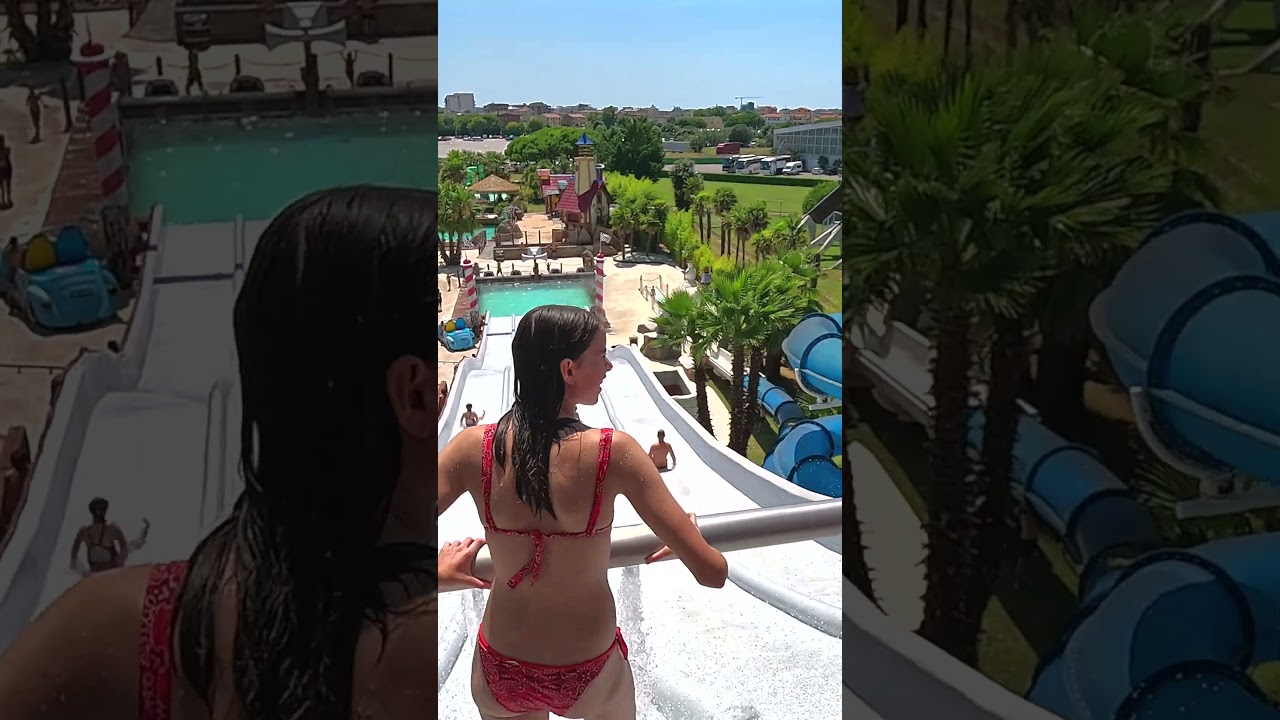 Fast 'N Race Water Slide at Aquafollie Caorle Venezia 🇮🇹