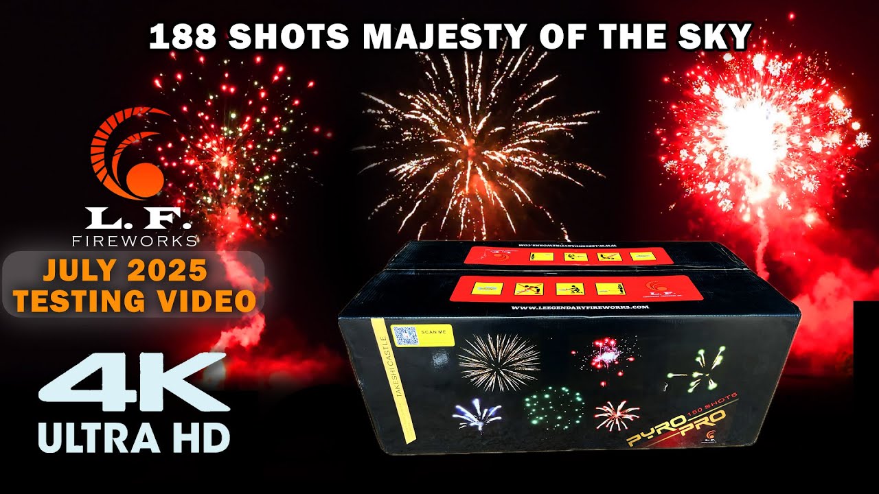 188 shots MAJESTY OF THE SKY by Leegendary Fireworks 