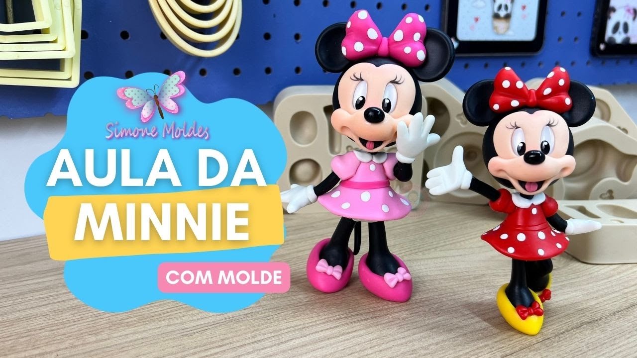 Aula do Minnie em Biscuit | Molde Casal de Ratinhos | Simone Moldes