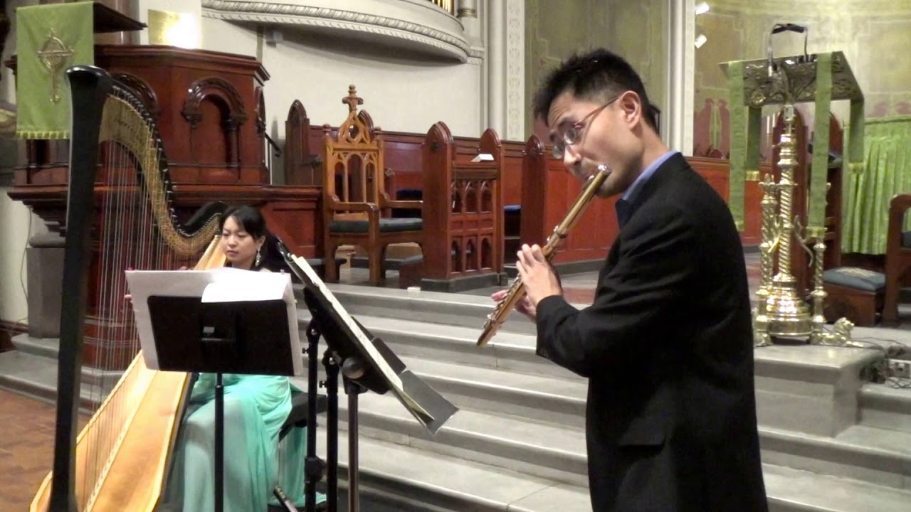 “Toward the Sea III” by Toru Takemitsu, for alto flute and harp