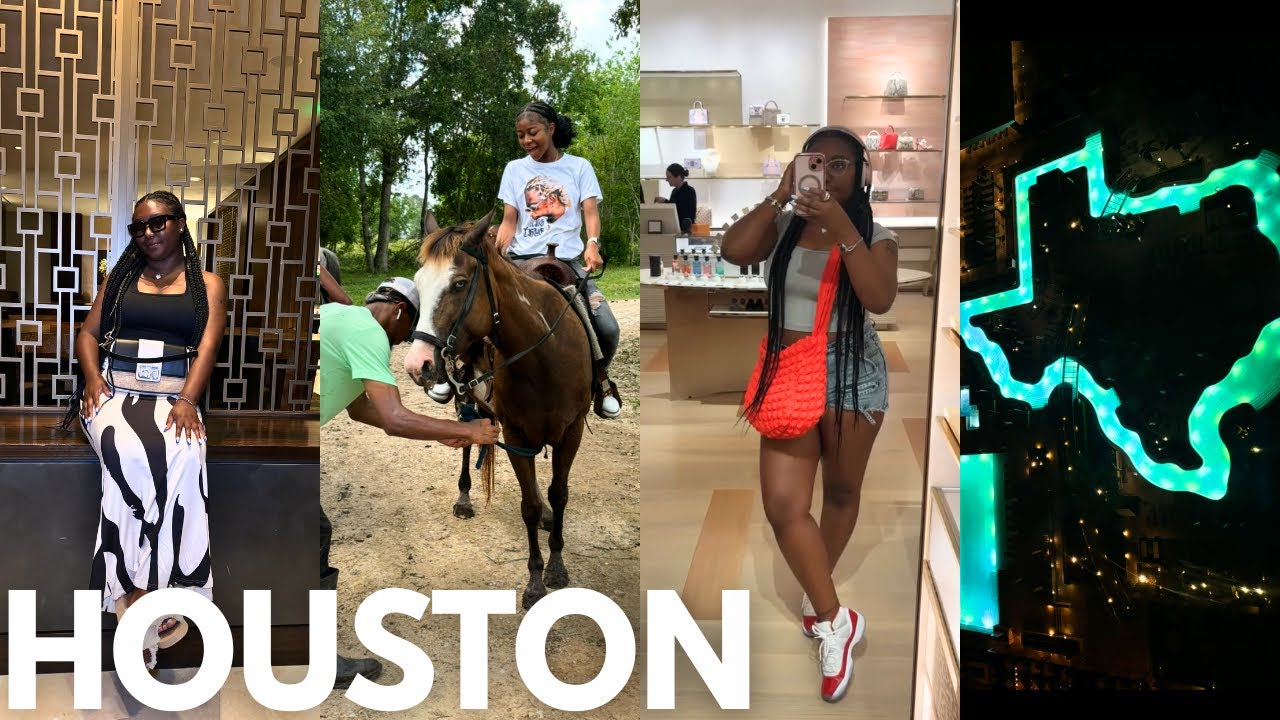 Houston Vlog | horseback riding, shopping, turkey leg hut, sightseeing, space museum