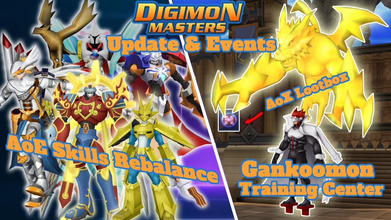 DMO Update & Events : Free AOX Lootboxes & More - AoE Skills Rebalance - Digimon Masters Online GDMO