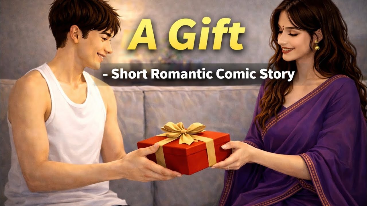 Romantic Comic Story: The Red Dress Surprise 💖✨ | Heart-Touching l She Wore It… Just for Him ❤️ 