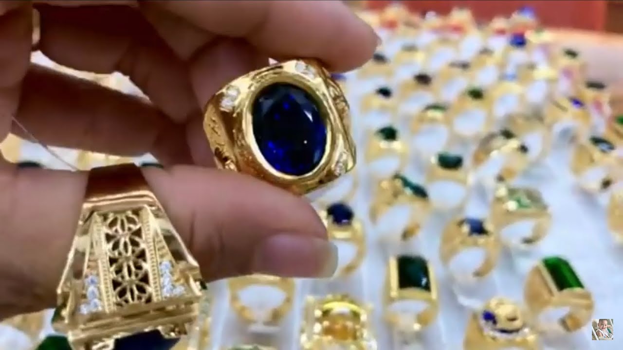 Mấy mẫu nhẫn nam v&agrave;ng 18k