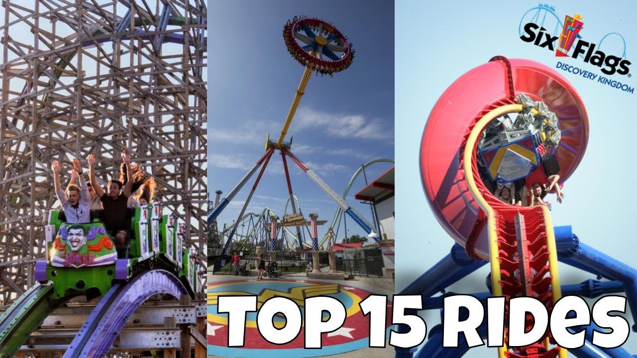 15 лучших аттракционов в Six Flags Discovery Kingdom!