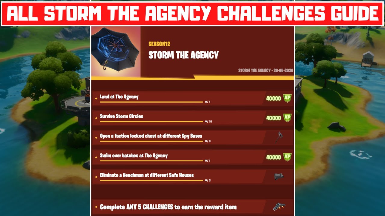 All Storm The Agency Challenges Guide! - Fortnite Chapter 2 Season 2