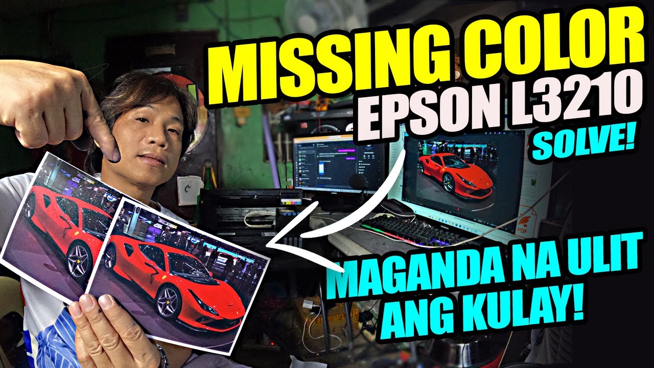 How to Fix missing color blank print epson L3210, L3150, L3250, L3110  L3216, L3250 #shopeetagtowin