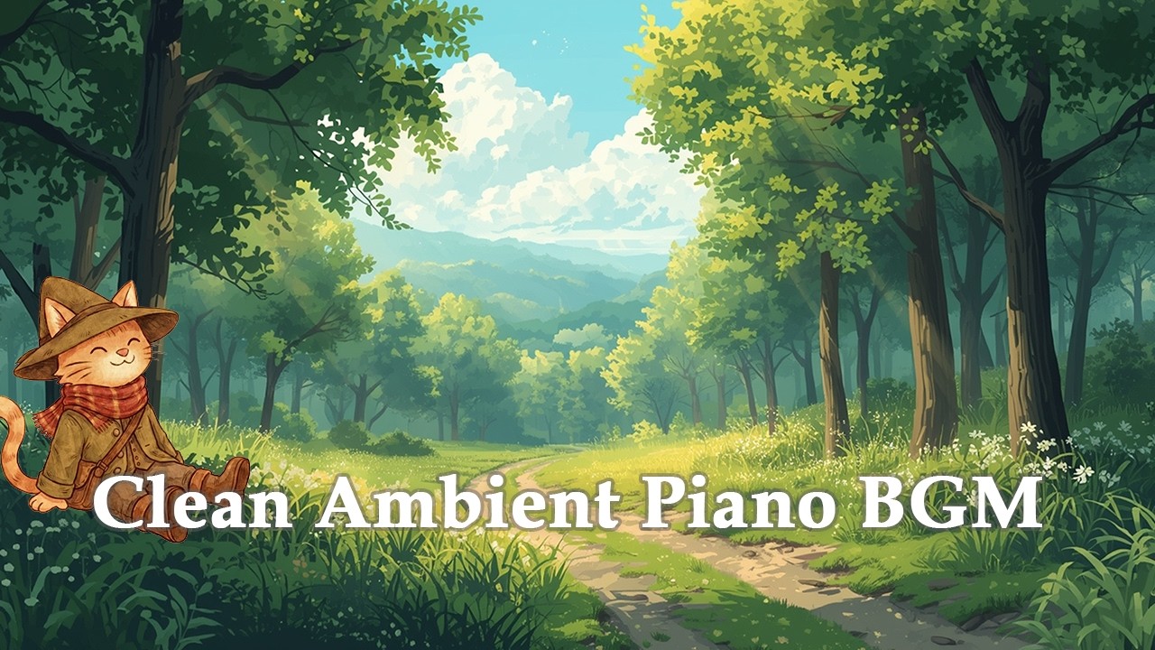 Clean Ambient Piano BGM | Background Music Daytime