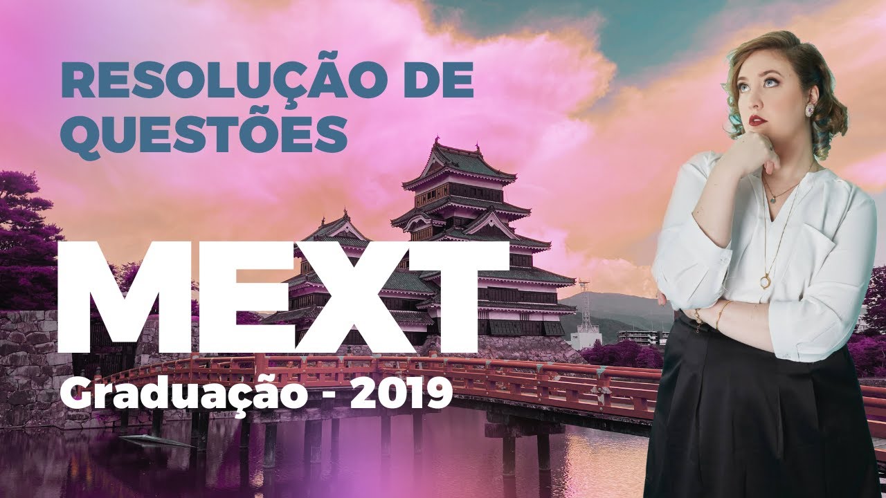 *Resolução do MEXT Graduação* - Química 2019 -- Parte I Exercício 1