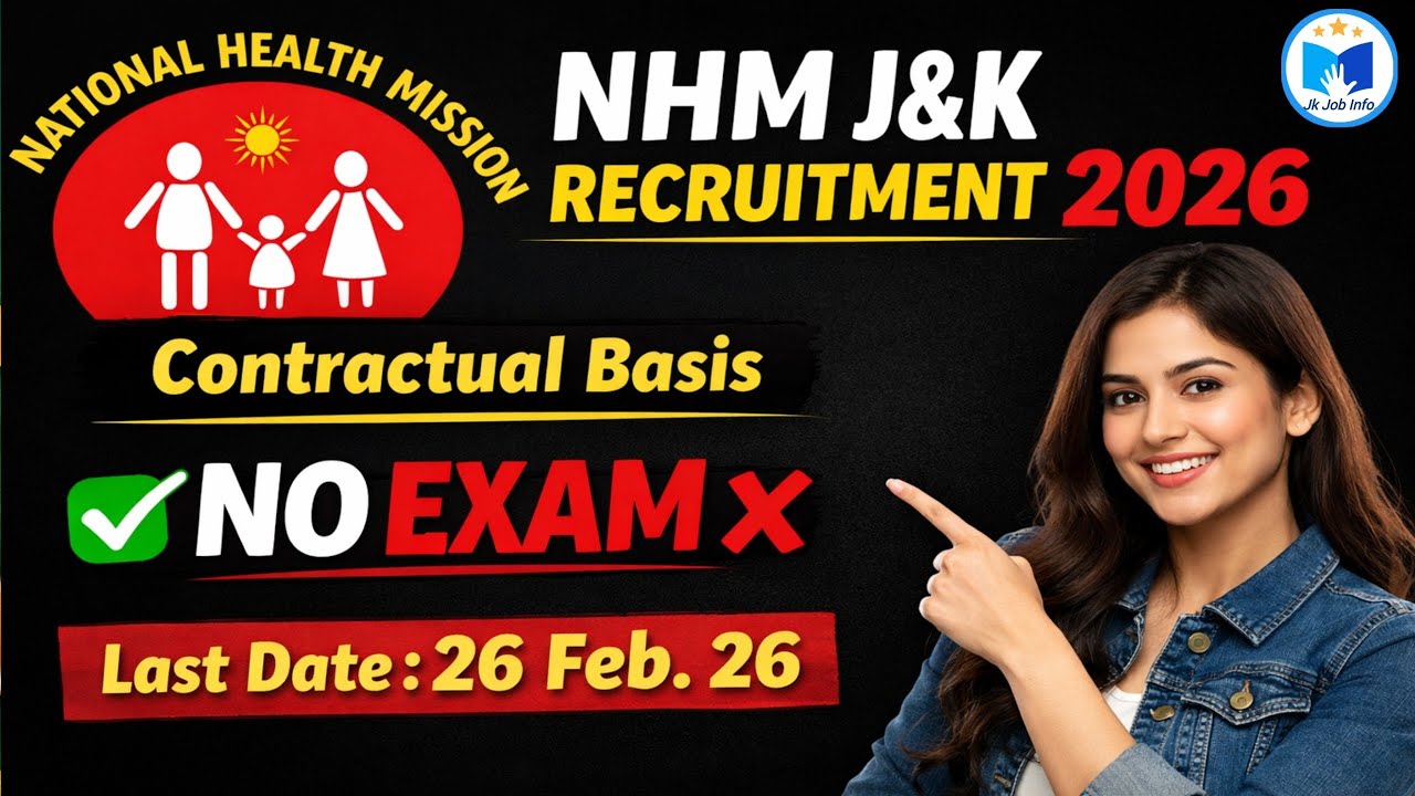 NHM J&K Recruitment 2026🔥 National Health Mission Notification Out🔥How to apply/Age!!🔥@jkjobalert309 