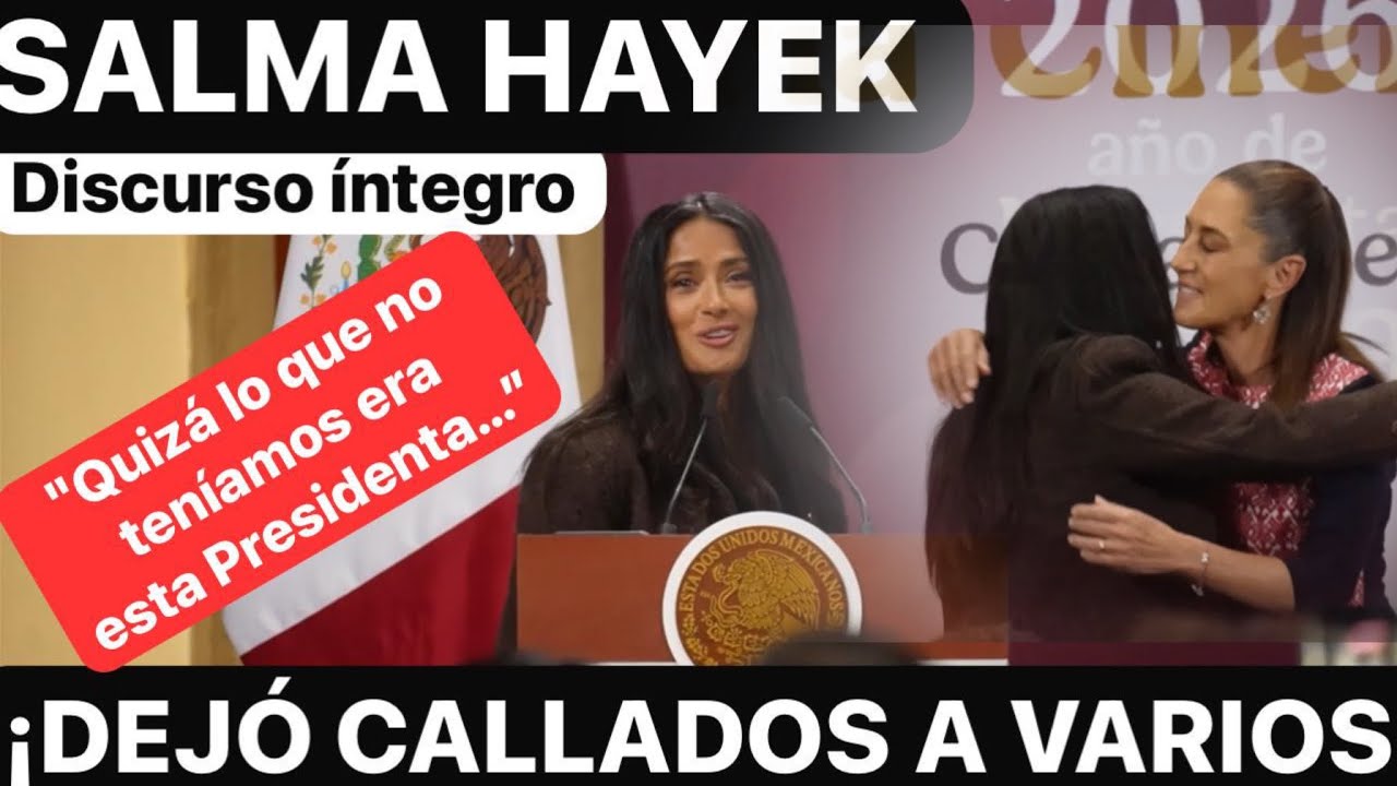 Discurso íntegro de Salma Hayek… ¡dejó callados a varios! (SIN MÚSICA)
