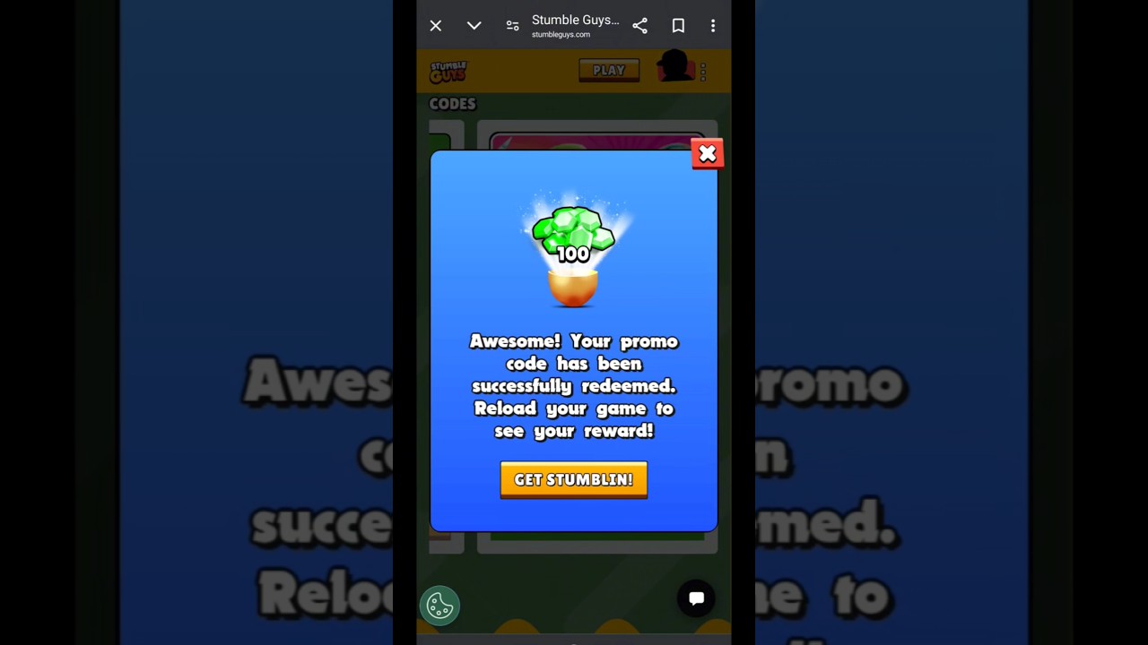 🤩Free **100Gems** in Stumble Guys 🤑Claim Now! #stumbleguys #trending #shortsviral #giveaway #free