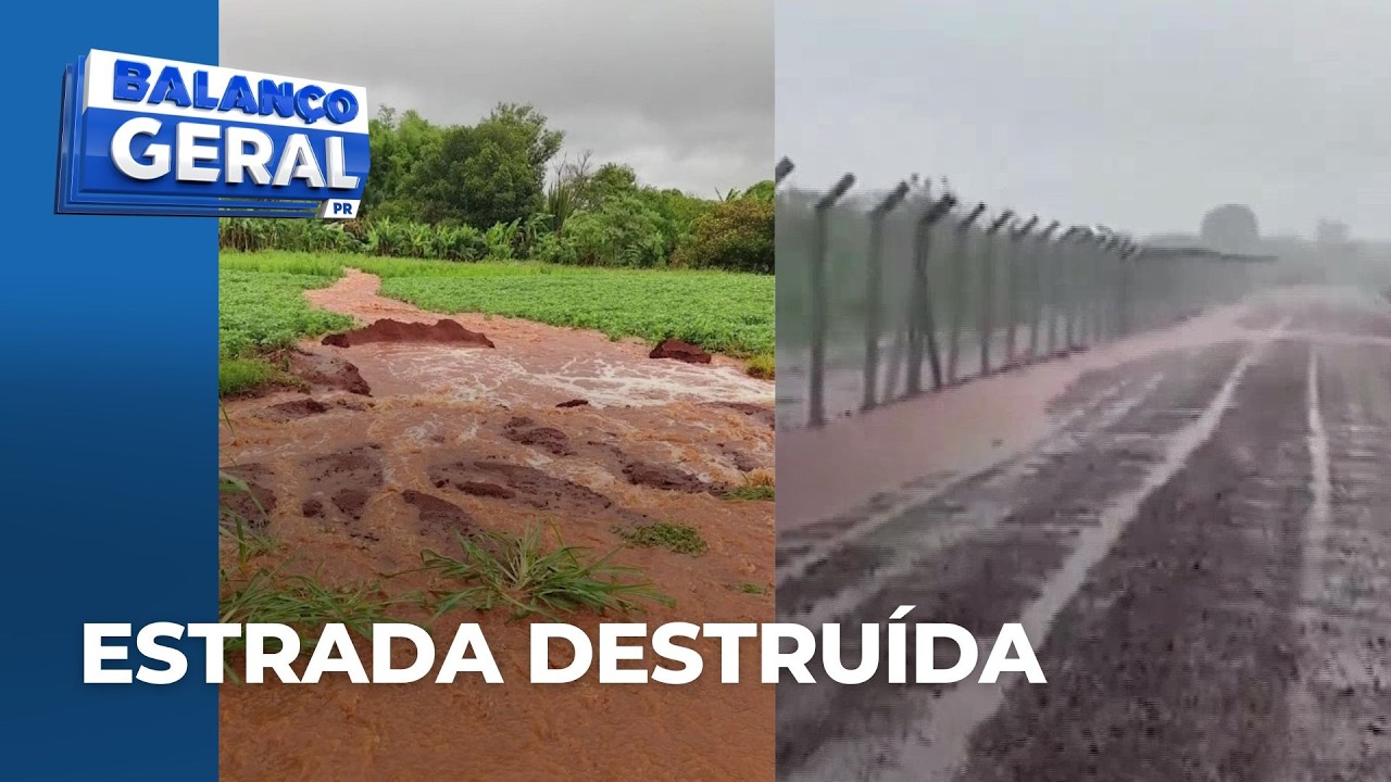Chuva abre crateras em estradas que levam às chácaras próximas ao aeroporto
