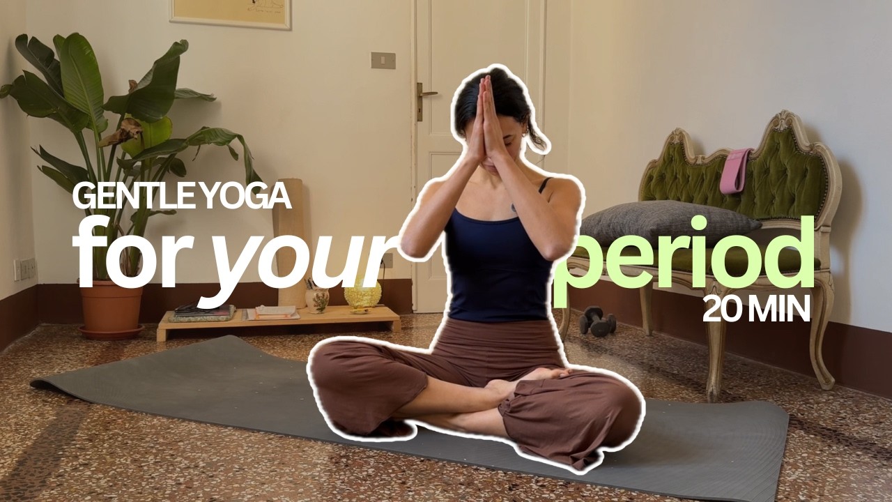 Gentle Yoga for Your Period 🌙 | 20-Min Restorative Soft Flow