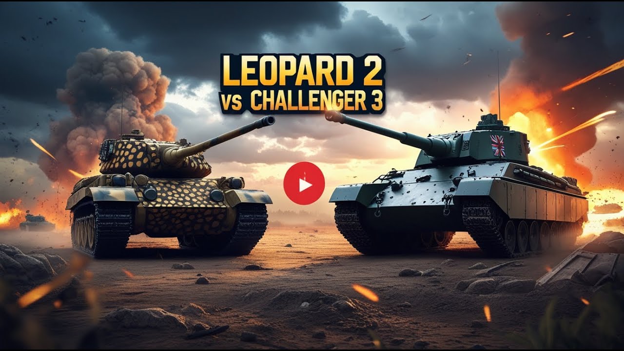 Leopard 2 vs Challenger 3 – Europe’s Deadliest Battle Tanks Face Off