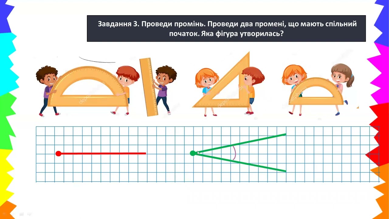 Математика 2 клас. Досліджуємо кут.