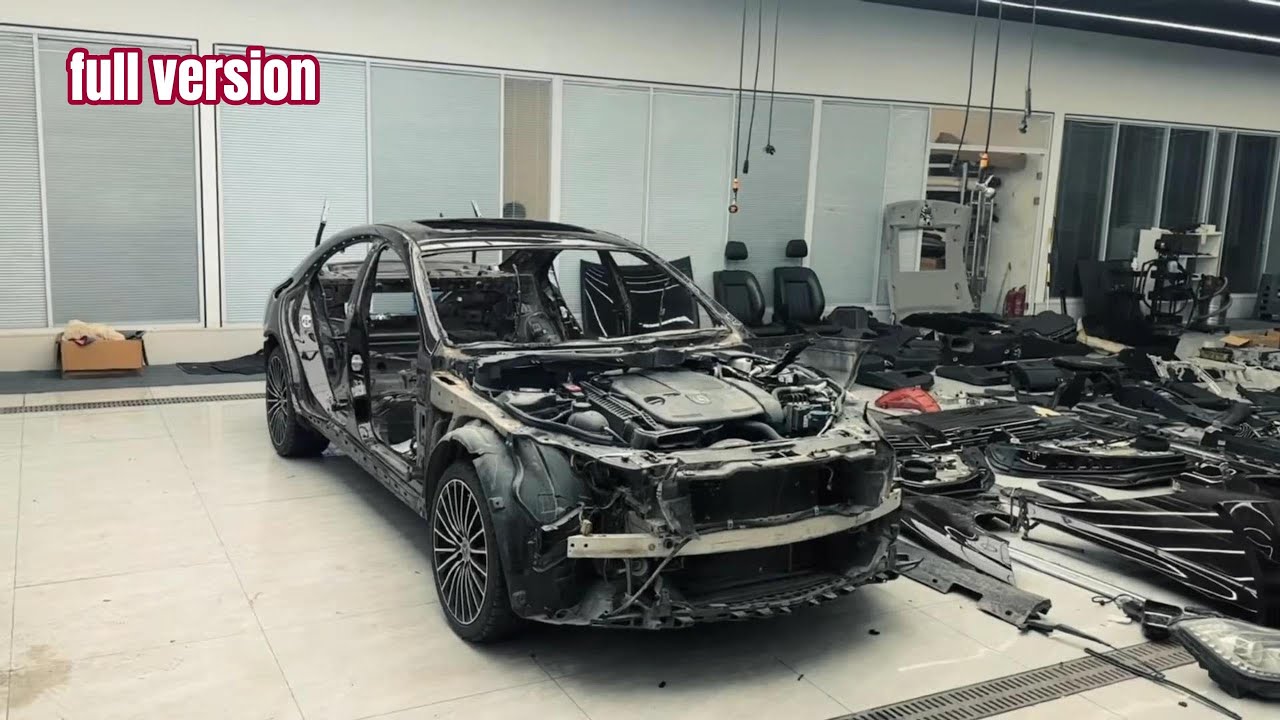 Reviving a Mercedes-Benz CLS: From Scrap to Masterpiece |full version