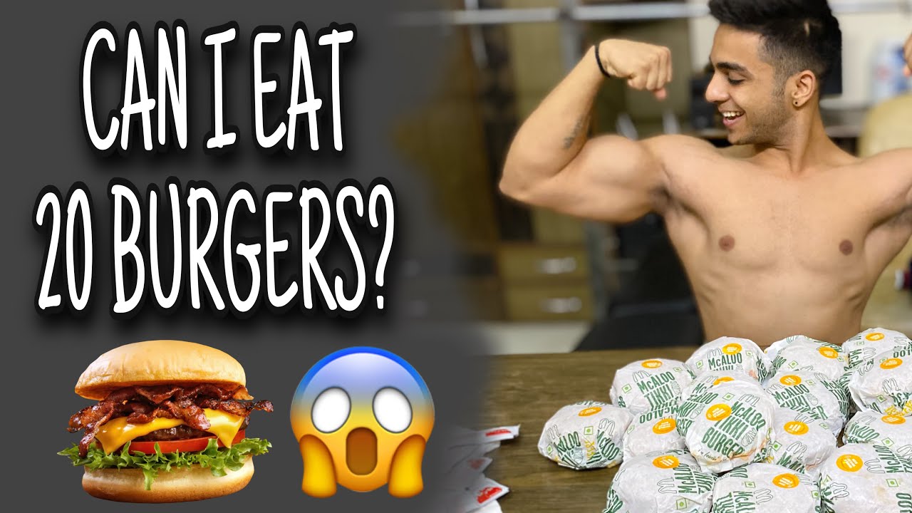 McDonald&rsquo;s 20 Burgers Challenge - Burgers MUKBANG
