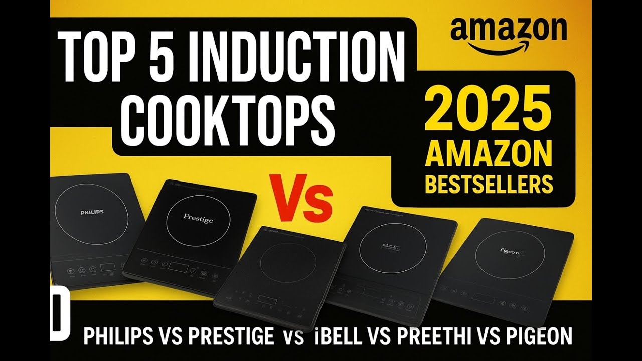 Top 5 Best-Selling Induction Cooktops on Amazon India 2025 🔥